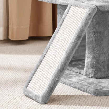 Cat Tree Cat Tower 36-Inch Kitten Stand House Condo with Double Condos, Large Plush Perch & Scratching Board Kitty Furniture Play Center for Indoor Cats Activity